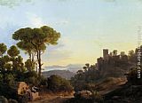Classical Paintings - A Classical Landscape by Karoly Marko